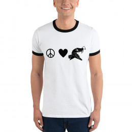 Peace Love Kraken Ringer T-Shirt